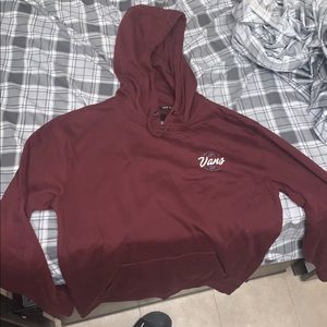 Burgundy Vans Authentic Hoodie